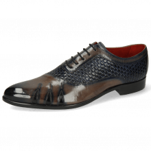 Oxford shoes Toni 44 Mesh Stone Navy Patent Black