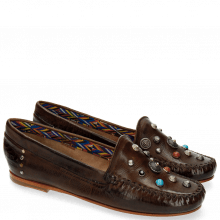 Loafers Bridget 1 Milano Dark Brown Rivets