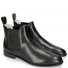 Ankle boots Susan 10 Salerno Perfo Black Elastic Black