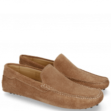 Loafers Nelson 1 Suede Pattini Cognac
