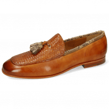 Loafers Clive 21 Imola Woven Tan Binding Snake Sand
