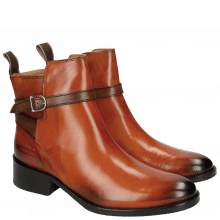 Ankle boots Elaine 8 Winter Orange Strap Dark Brown