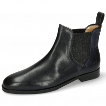 Ankle boots Susan 67 Venice Navy Elastic Glitter