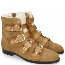 Ankle boots Susan 44 Sherling Beige Suede Chilena Tan Strap Sand