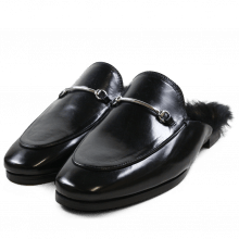Mules Scarlett 4 Black Accessory Nickel Fur Lining Black