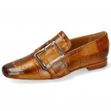 Loafers Luna 3 Imola Turtle Cognac Rivets Gold