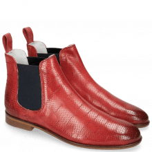 Ankle boots Susan 10 Vegas Turtle Perfo Ruby Elastic Navy