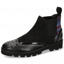 Ankle boots Sally 19 Black Patent Sheep Suede Quilesa