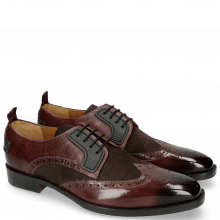 Derby shoes Jeff 32 Mokka Suede Pattini Brown