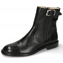 Ankle boots Sally 85 Black French Nappa Black Strap Sword