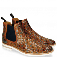 Ankle boots Brad 6 Woven Multi Elastic Navy