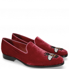 Loafers Prince 2 Velluto Wine Bee Patch