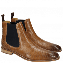 Ankle boots Martin 6 Venice Perfo Tortora Elastic Navy