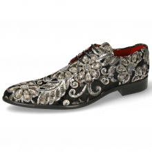 Derby shoes Toni 1 Textile Zardosi Black Lining