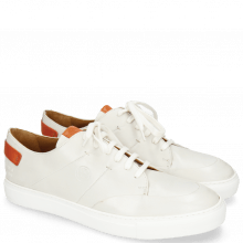 Sneakers Harvey 15 Nappa White Vegas Orange Tongue Patch