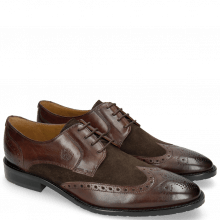 Derby shoes Victor 2 Rio Mogano Suede Pattini Brown