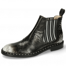 Ankle boots Sally 110 Brush Floral White Black