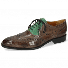 Oxford shoes Jeff 28 Crock Stone Dice Electric Green
