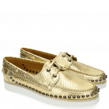 Loafers Ally 1 Metalic Scale Gold