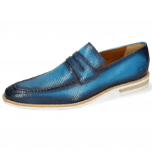 Loafers Leonardo 4 Vegas Skink Washed Turquoise Shade Navy