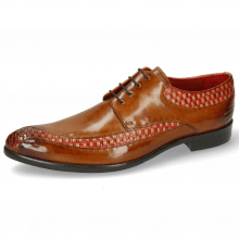 Derby shoes Toni 36 Woven Sand Ruby Cognac