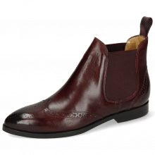Ankle boots Jessy 4 Burgundy Elastic Burgundy Lining Nappa