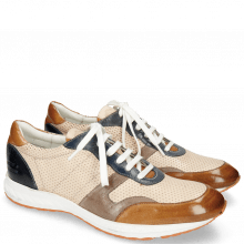 Sneakers Blair 11 Glove Nappa Tan Perfo Ivory Stone Navy