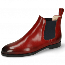 Ankle boots Susan 10 Ruby Elastic Navy Lining Nappa Beige