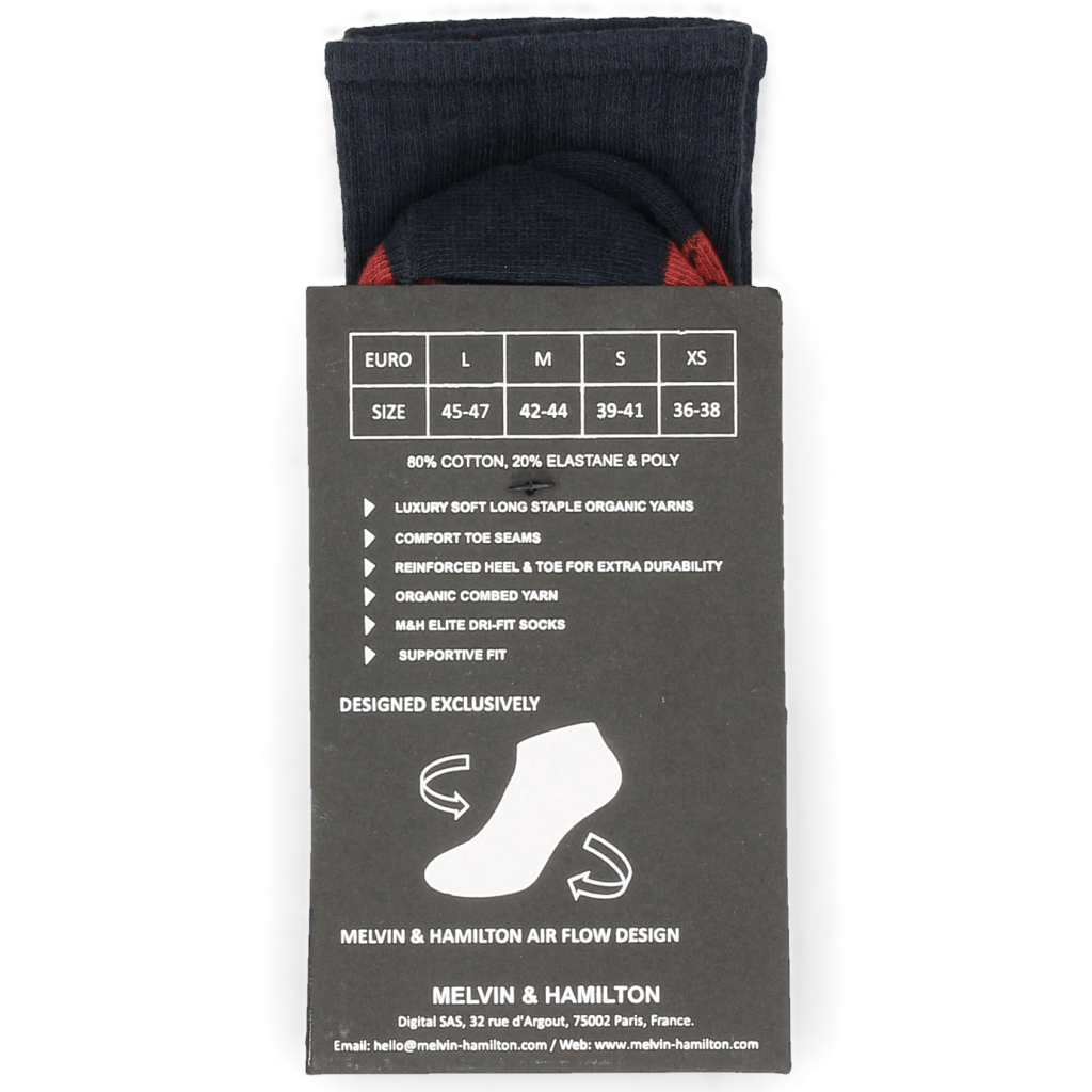 Charlie 1 Crew Socks Red Navy Socks Accessories Melvin