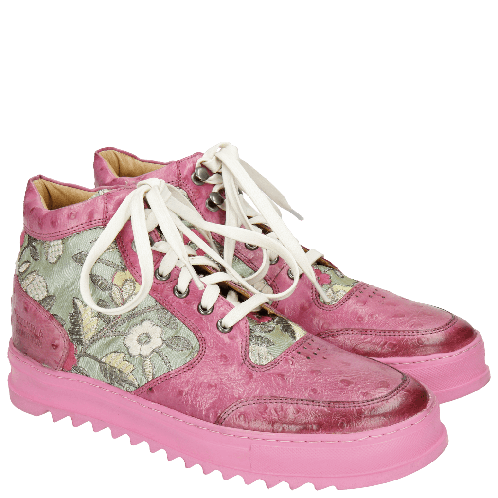 Sneakers Maxima 1 Ostrich Dark Pink Brocade Verde
