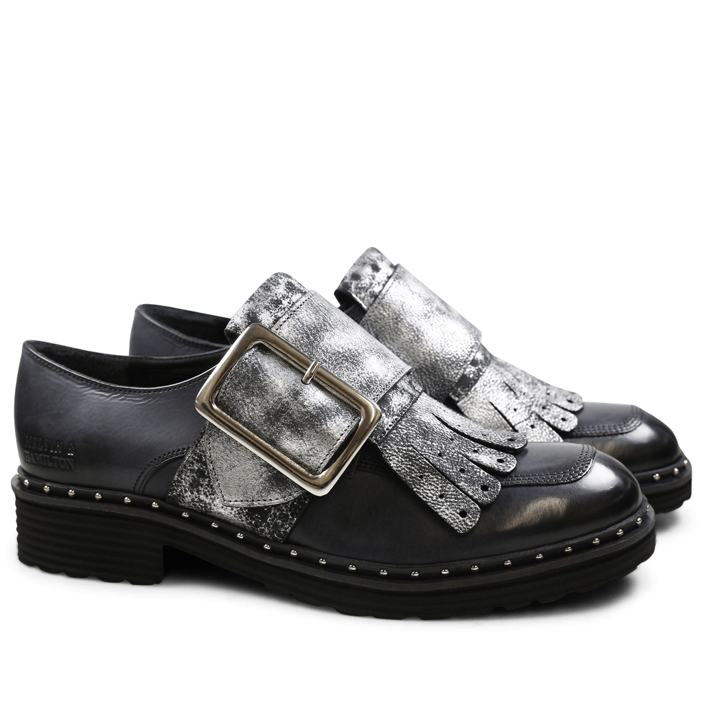 Monks Sissy 5 Afix London Fog Kilty Strap Graphite Rook D Black