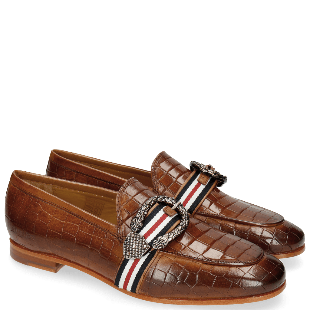 Mocassins Scarlett 21 Crock Milano Tan Buckle Phyton