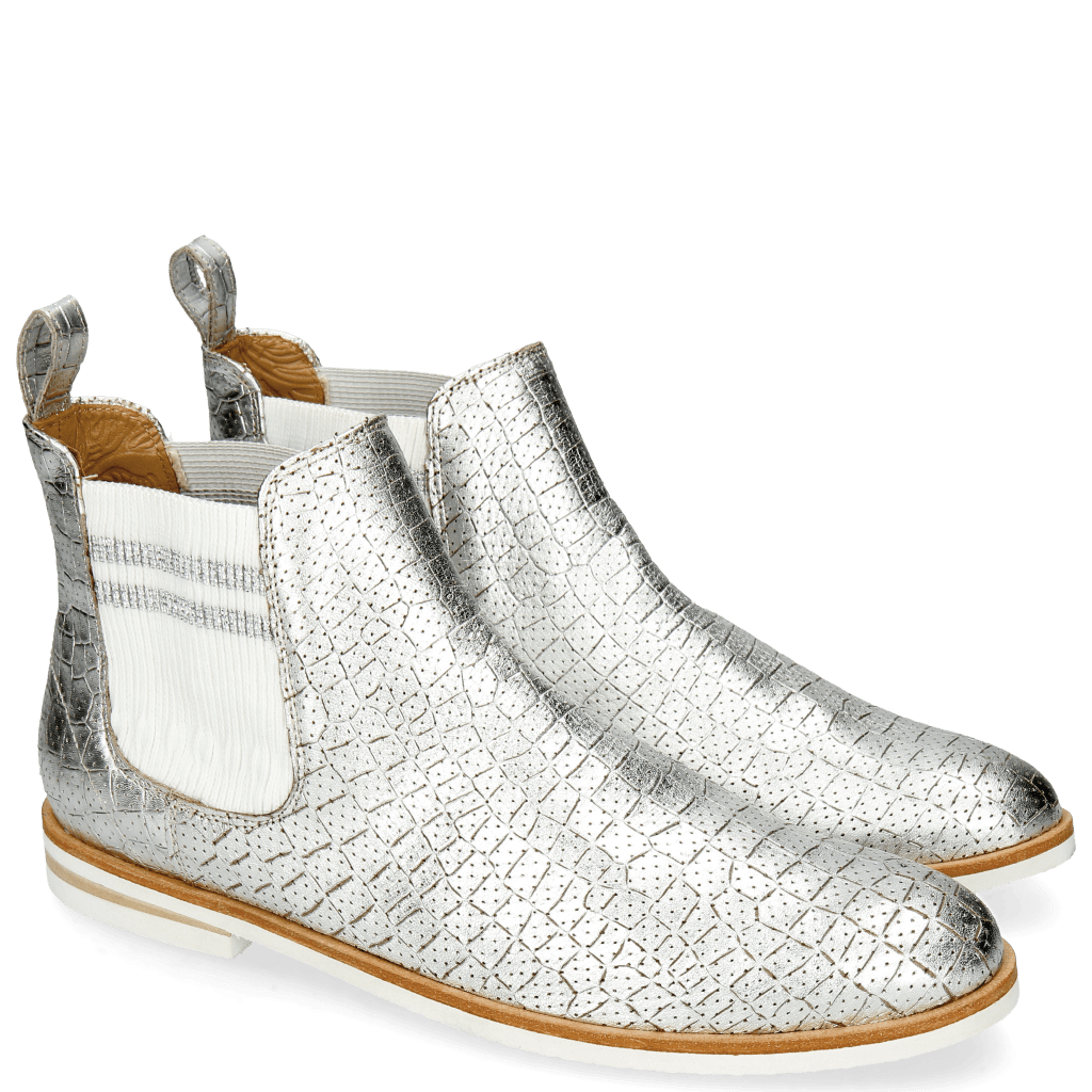 Bottines Susan 10 A Timor Perfo Silver