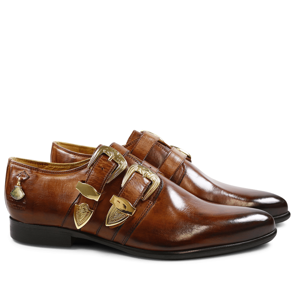 Monks Keira 5 Wood Buckle Gold Strap