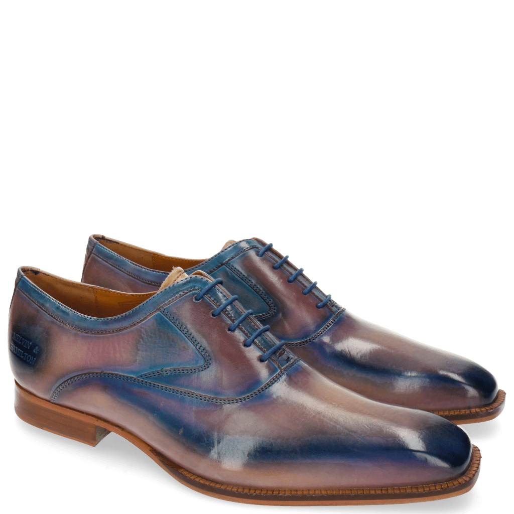 Richelieu Woody 3 Nude Lilac Mid Blue Finish Washed