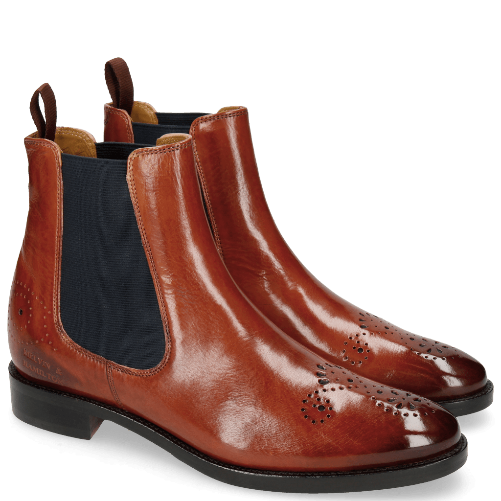 Bottines Betty 1 Rust Elastic Navy