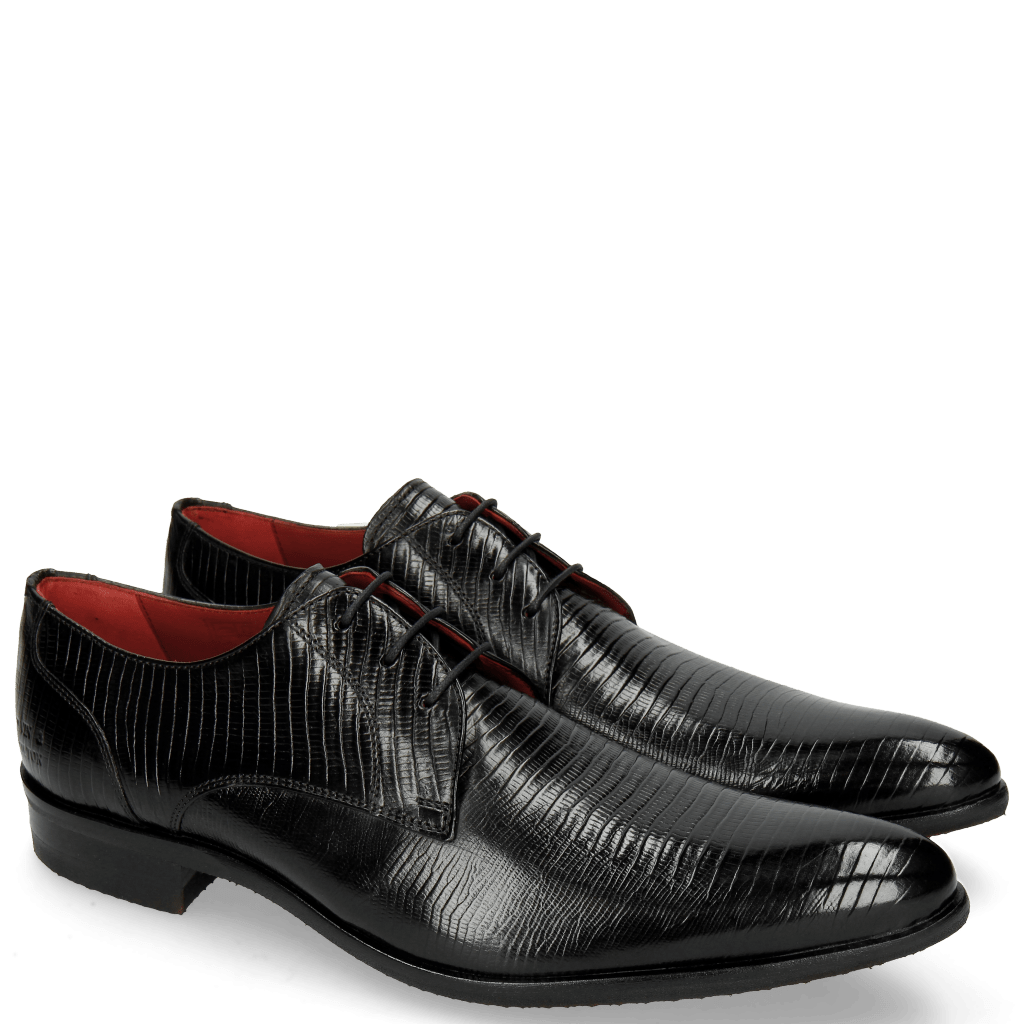 Derbies Toni 1 Lizzard Black Lining Red