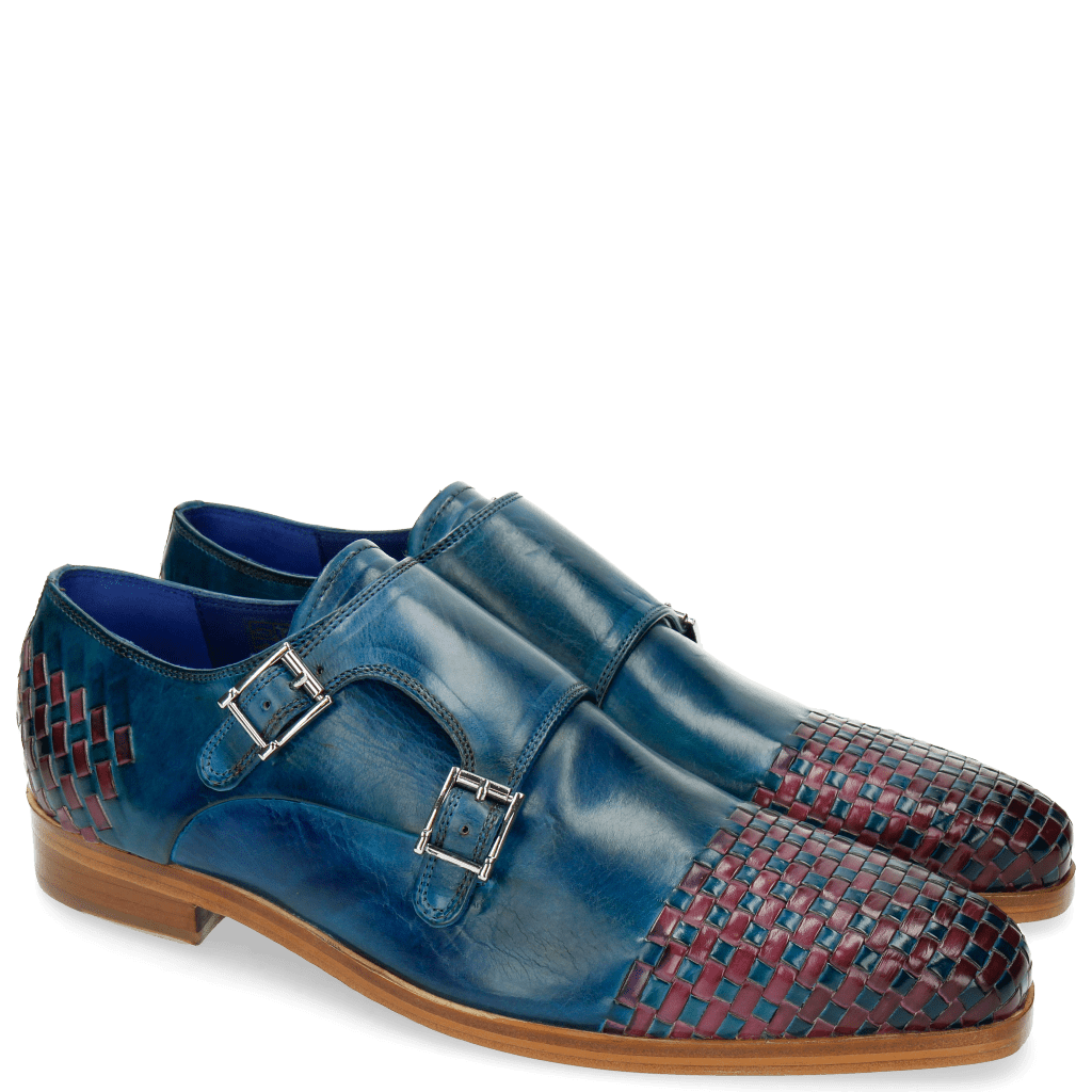 Monks Lewis 16 Bluette Interlaced Eggplant