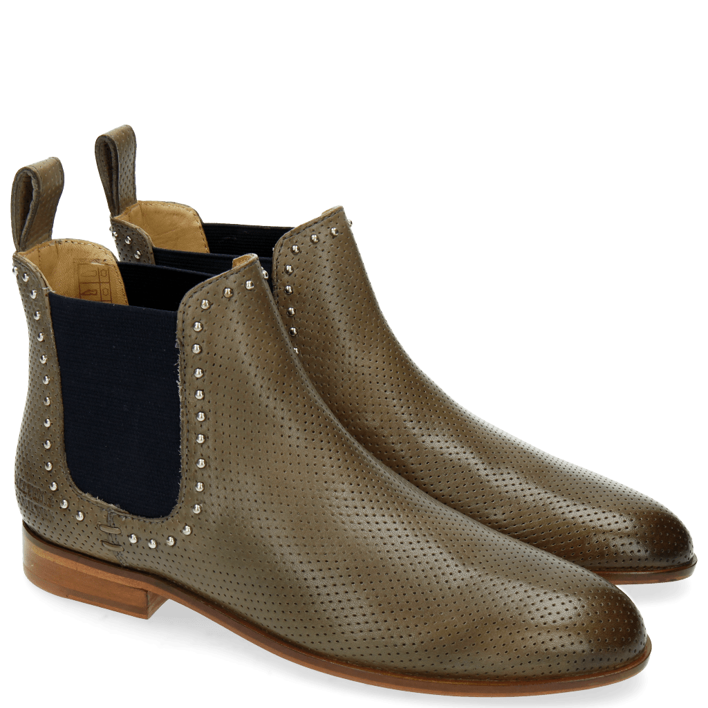 Bottines Susan 37 Perfo M&H Ash Rivets