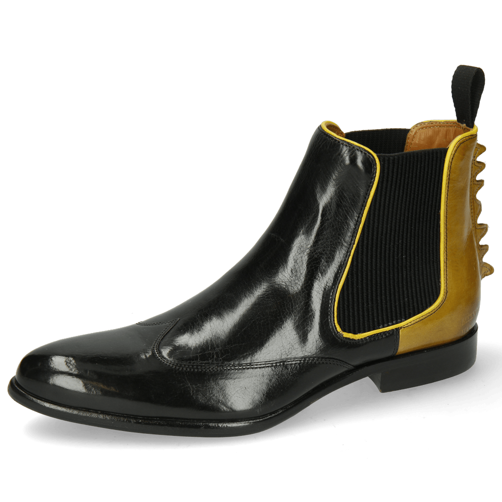 Bottines Keira 7 Black Sol Binding Fluo Yellow