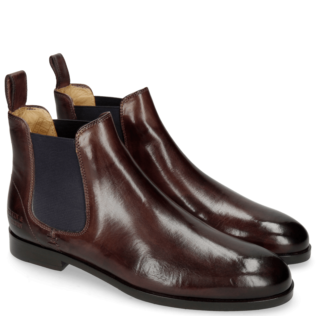 Bottines Susan 10 Deep Pink Elastic Purple Lining Rich Tan