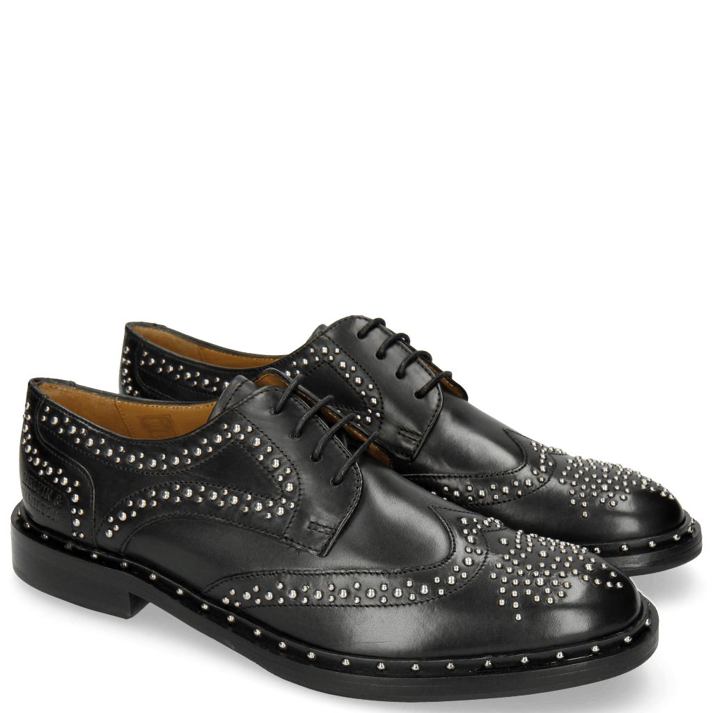 Derbies Sally 53 Black Rivets Outside