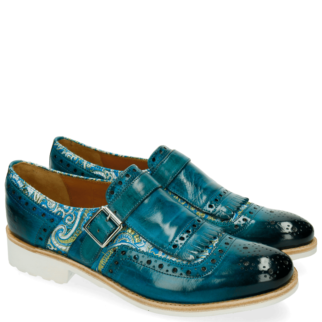 Monks Amelie 42 Textile Vintage Turquoise