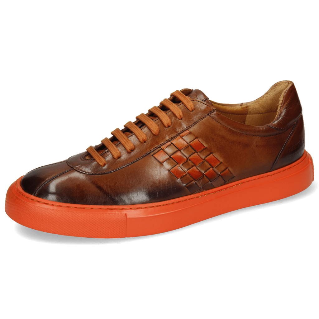 Sneakers Harvey 7 Wood Shade Mid Brown Interlaced Winter Orange