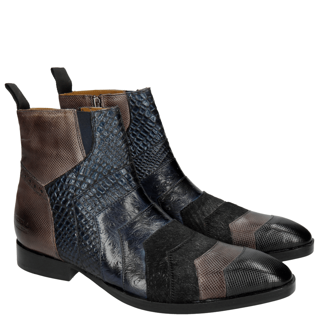 Bottines Ricky 6 London Fog Stone Navy Night Blue
