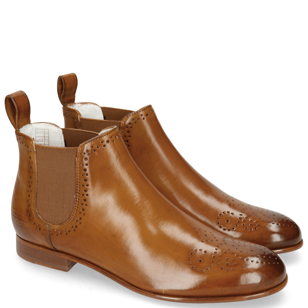 Bottines Sally 16 Tan Elastic Glitter