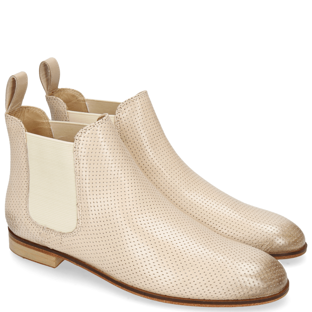 Bottines Susan 10 Salerno Perfo Off White