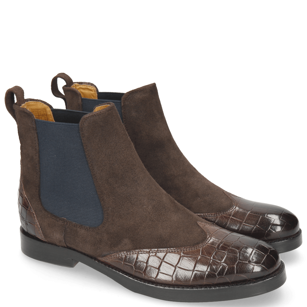 Bottines Amelie 13 Crock Lima Mogano Espresso