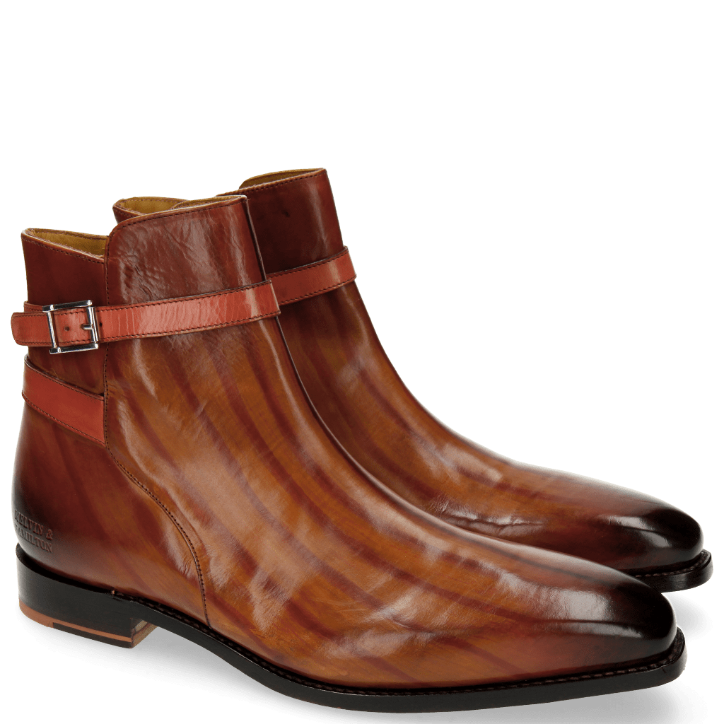 Bottines Kylian 3 Tan Lines Rich Red