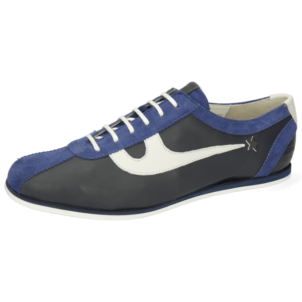 Sneakers Pearl 1 Goat Suede Navy Nappa Navy White